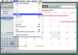 Apple macOS delete Hebcal Jewish calendar Hebcal