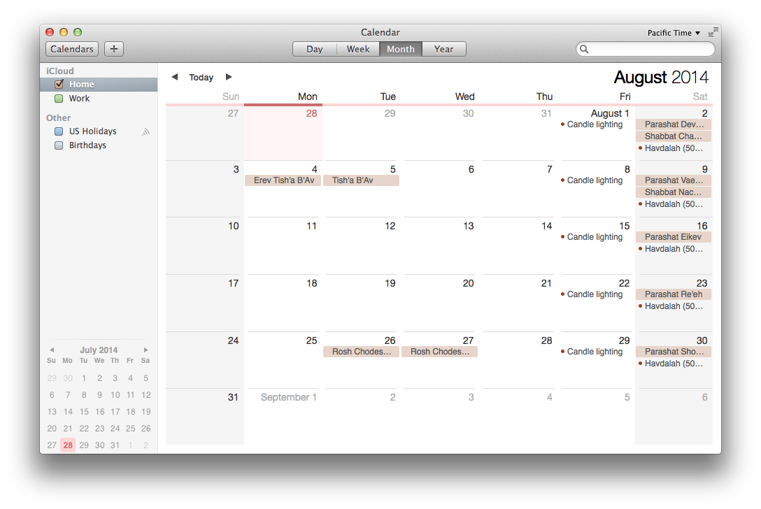 how to get a calendar on mac desktop
