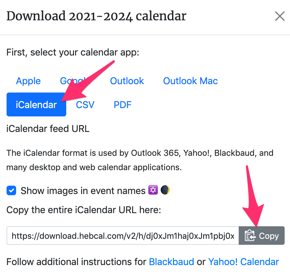 & Windows 10 Jewish Calendar download Hebcal