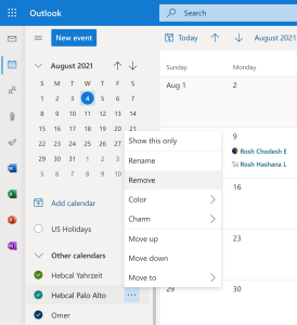 Download - Microsoft Outlook Archives - Hebcal